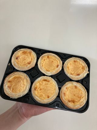 디앙뜨 포르투갈 에그타르트 오리지널 맛+패션후르츠+초콜릿타르트 맛 중 택1 — 5점을 준 리뷰어가 2021년 8월 올린 사용 사진