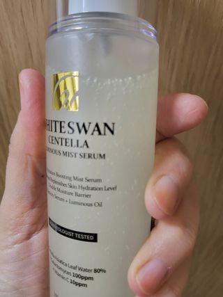 오투에니원 화이트스완 센텔라 루미너스 미스트 세럼 100ml — 5점을 준 리뷰어가 2023년 1월 올린 사용 사진