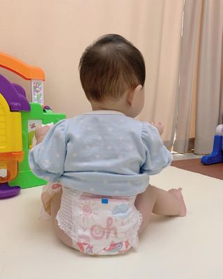 킨도 프리미엄 에어드라이v2 팬티형 기저귀 — 5점을 준 리뷰어가 2021년 6월 올린 사용 사진