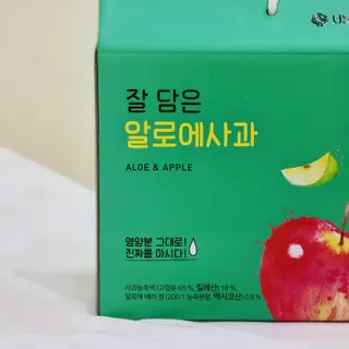 서울약사신협 잘 담은 알로애사과_70ml x 30포 — 5점을 준 리뷰어가 2021년 9월 올린 사용 사진