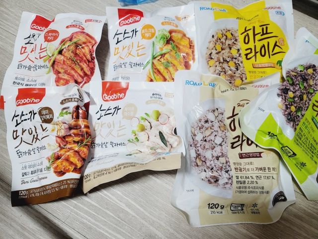 [굽네] 소맛닭X하프라이스 든든 한끼 세트 10팩 리뷰 사진