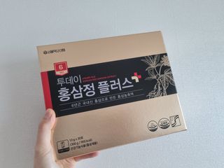 서울약사신협_투데이홍삼정플러스스틱_10g x 30포 — 4점을 준 리뷰어가 2021년 5월 올린 사용 사진