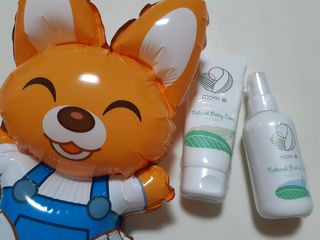 mom e 맘이 내추럴 베이비 케어 크림+바디오일 — 4점을 준 리뷰어가 2021년 2월 올린 사용 사진