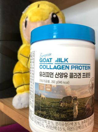 메이준뉴트리 유러피언 산양유 콜라겐 프로틴 — 5점을 준 리뷰어가 2021년 6월 올린 사용 사진