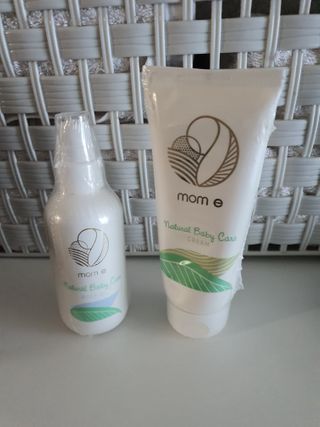mom e 맘이 내추럴 베이비 케어 크림+바디오일 — 3점을 준 리뷰어가 2021년 1월 올린 사용 사진