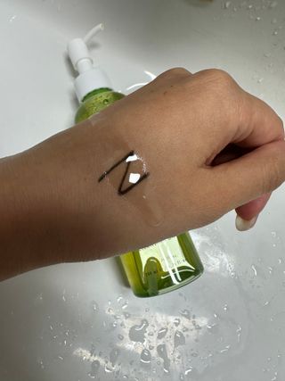 스킨큐어 산다화 순한 클렌징 동백 오일 200ml — 5점을 준 리뷰어가 2023년 5월 올린 사용 사진