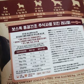 [보장균수500만] 건강한장 프로젝트 강아지사료 보스독 프로바이오틱스 340.19g 2종 — 5점을 준 리뷰어가 2021년 1월 올린 사용 사진