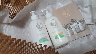 mom e 맘이 내추럴 베이비 케어 샴푸앤바스+로션 — 3점을 준 리뷰어가 2021년 1월 올린 사용 사진