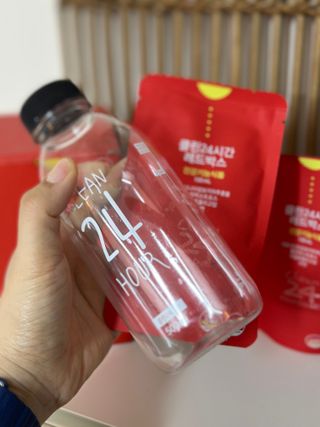 클린24시간 레드박스 1BOX(5포) + 전용보틀(500ml) — 5점을 준 리뷰어가 2024년 3월 올린 사용 사진