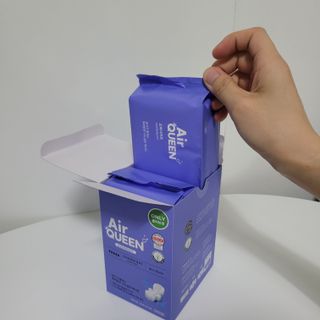 에어퀸 뉴브레스 유기농 생리대 4종 (팬티라이너 20P + 중형 10P + 대형 10P + 오버나이트 8P)_체험단 — 5점을 준 리뷰어가 2024년 6월 올린 사용 사진