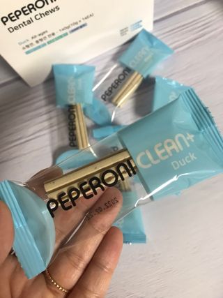 페페로니 클린플러스 덴탈오리껌 10g x 14p — 5점을 준 리뷰어가 2021년 7월 올린 사용 사진