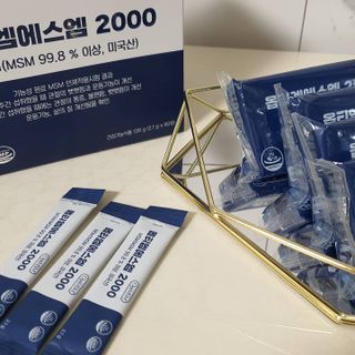 바른비타민 옵티엠에스엠2000 1박스 60포 관절 연골 복합건강기능식품 — 5점을 준 리뷰어가 2021년 7월 올린 사용 사진