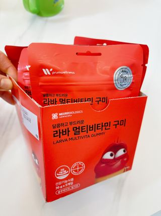 [푸름웰니스] 라바 멀티비타민 구미 36g — 5점을 준 리뷰어가 2022년 2월 올린 사용 사진