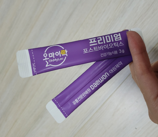 [유산균] 오마이락 프리미엄 포스트바이오틱스 30P — 5점을 준 리뷰어가 2022년 11월 올린 사용 사진