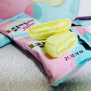 롯데제과 찰떡파이 크림치즈 — 4.5점을 준 리뷰어가 2021년 5월 올린 사용 사진