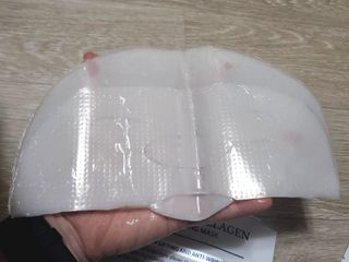 [올리브영] 웰더마 프리미엄 사파이어 콜라겐 임팩트 피팅 마스크 4매 — 5점을 준 리뷰어가 2025년 7월 올린 사용 사진