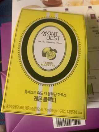 몽베스트 위드더 블랜딩 하우스 _레몬 블랙티 — 5점을 준 리뷰어가 2022년 11월 올린 사용 사진