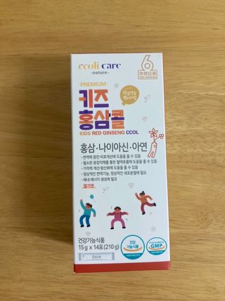 베거스코리아 [콜리케어] 키즈 홍삼콜리 딸기맛 14포 — 4.5점을 준 리뷰어가 2021년 10월 올린 사용 사진