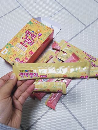 다나음 180도 칼슘젤리+아연면역젤리 — 4점을 준 리뷰어가 2021년 12월 올린 사용 사진