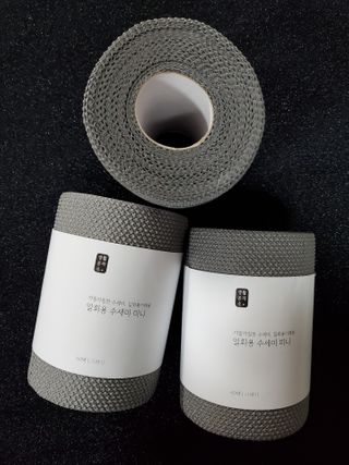 [생활공작소] 일회용 수세미 미니_그레이 60매 x 3입 — 5점을 준 리뷰어가 2021년 3월 올린 사용 사진