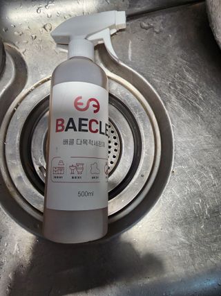 소담스퀘어 상암 장바이오텍(주)  배클 다목적 세정제 — 5점을 준 리뷰어가 2022년 12월 올린 사용 사진