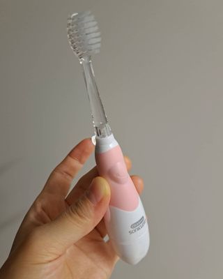 [오라덴스] 99.9 항균 칫솔모_키즈 진동칫솔 2,3단계 중 택 1 — 4점을 준 리뷰어가 2021년 7월 올린 사용 사진