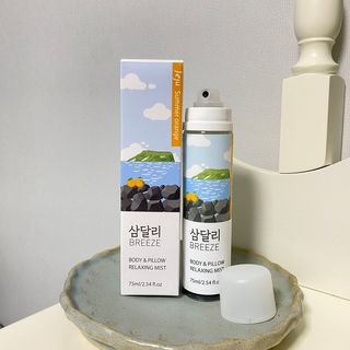 제주인디 삼달리 브리즈 바디&필로우 릴렉싱 미스트 제주 하귤 — 4.5점을 준 리뷰어가 2023년 2월 올린 사용 사진