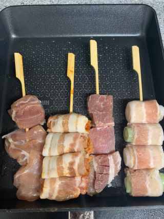 [다물꼬치] 모듬꼬치 10개 +데리야끼소스120g+매운고추소스120g — 5점을 준 리뷰어가 2021년 10월 올린 사용 사진
