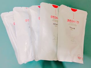클린24시간 1BOX(5포) + 전용보틀(500ml) — 5점을 준 리뷰어가 2022년 8월 올린 사용 사진