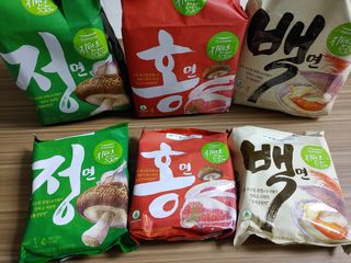 [풀무원] 자연은맛있다 정면, 백면, 홍면  세트 — 5점을 준 리뷰어가 2021년 4월 올린 사용 사진
