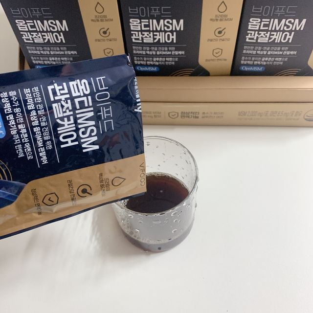 [브이푸드] 옵티MSM 관절케어 (70ml x30포) 리뷰 사진