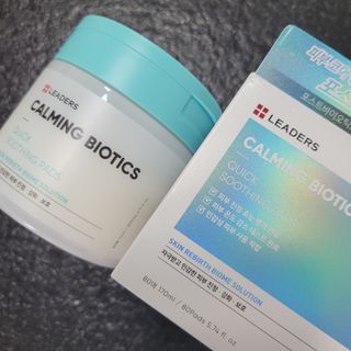 리더스코스메틱 리더스 카밍 바이오틱스 퀵 수딩 패드 — 5점을 준 리뷰어가 2022년 4월 올린 사용 사진