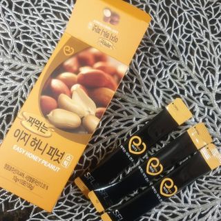 짜먹는 이지견과 짜먹는 이지아몬드, 짜먹는 이지허니피넛, 짜먹는 이지캐슈넛 각 10g X  10포 — 5점을 준 리뷰어가 2021년 2월 올린 사용 사진