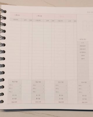 리훈 오늘쓰임 가계부 1년용 — 5점을 준 리뷰어가 2021년 5월 올린 사용 사진