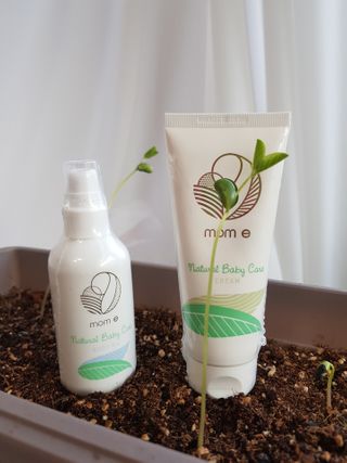 mom e 맘이 내추럴 베이비 케어 크림+바디오일 — 5점을 준 리뷰어가 2021년 1월 올린 사용 사진