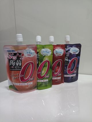 ORIHIRO 오리히로 곤약젤리 제로칼로리 130g 4종 4팩(맛별로 1팩씩) — 4점을 준 리뷰어가 2023년 2월 올린 사용 사진