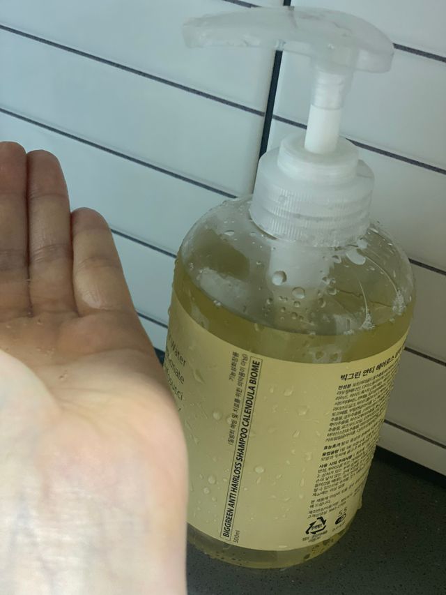 빅그린 카렌듈라(지성두피용)&시카(중건성두피용)탈모샴푸500ml-택1,빅그린 프리미어바이옴탈모앰플팩 60ml 리뷰 사진