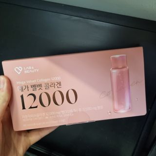 랩앤뷰티 메가 벨벳 콜라겐 12000 — 5점을 준 리뷰어가 2021년 5월 올린 사용 사진