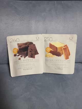 신상품) 딜라이트 프로젝트 프로틴  브라우니칩/ 카스테라칩 총 6EA — 4.5점을 준 리뷰어가 2022년 6월 올린 사용 사진
