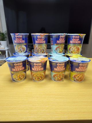NISSIN 닛신 컵누들  4종 - 씨푸드오리지날, 씨푸드 스파이시, 씨푸드 커리, 씨푸드 XO소스 — 5점을 준 리뷰어가 2022년 3월 올린 사용 사진