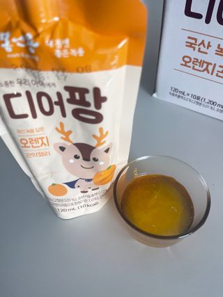 [몸엔용] 우리 아이 건강간식, 달콤한 녹용곤약젤리 디어팡 4종 — 4점을 준 리뷰어가 2022년 4월 올린 사용 사진