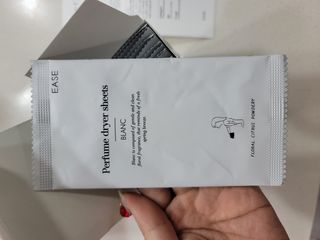 [이즈라이프코스메틱] 퍼퓸 드라이어 시트 히노끼향  or 블랑향 2중 택1 30매 — 4점을 준 리뷰어가 2021년 5월 올린 사용 사진