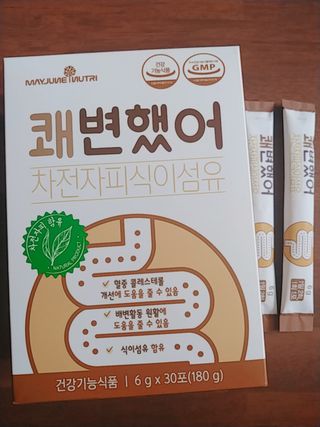 메이준뉴트리 쾌변했어 차전자피 식이섬유[30포/1박스] — 5점을 준 리뷰어가 2021년 4월 올린 사용 사진