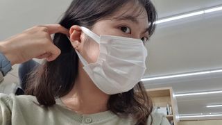 케이퓨리 KF80 덴탈 귀편한 숨쉬기편한 마스크 50매 — 4.5점을 준 리뷰어가 2022년 9월 올린 사용 사진