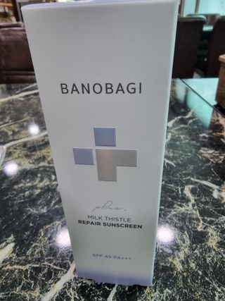 바노바기 코스메틱 바노바기 밀크씨슬 리페어 시카 선스크린 플러스 50ml — 5점을 준 리뷰어가 2023년 3월 올린 사용 사진