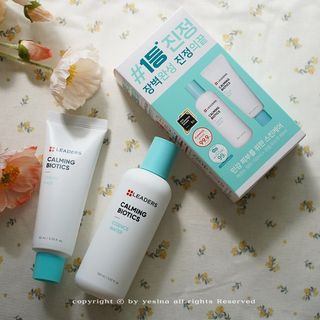 리더스코스메틱 리더스 카밍 바이오틱스 #1등 진정 기획세트 [에센스 워터150ml + 크림 마스크80ml] — 5점을 준 리뷰어가 2022년 9월 올린 사용 사진
