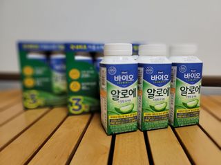 LIVE 매일바이오 알로에 드링킹 요거트 — 5점을 준 리뷰어가 2022년 4월 올린 사용 사진