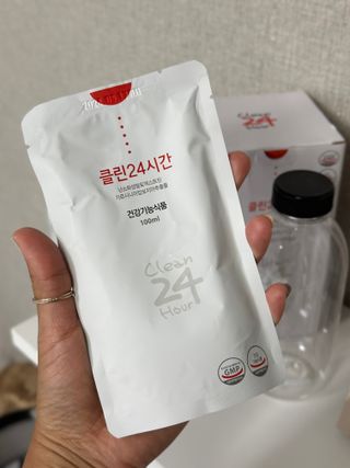 클린24시간 1BOX(5포) + 전용보틀(500ml) — 5점을 준 리뷰어가 2023년 6월 올린 사용 사진