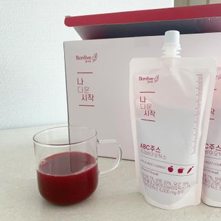 본리브 나 다운 시작 ABC주스 프리바이오틱스 — 5점을 준 리뷰어가 2021년 1월 올린 사용 사진