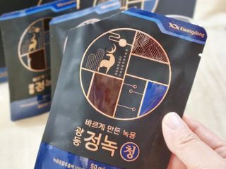 광동생활건강 [광동] 바르게 만든 녹용, 광동정녹청 — 5점을 준 리뷰어가 2021년 12월 올린 사용 사진